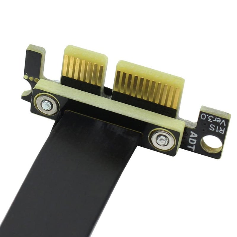 ADT-Link Dual 90Degree Right Angle PCIe 3.0 x1 to x1 Extension Cable R11SL-TL 8G/BPS High Speed PCI Express 1x Riser Card Ribbon Extender - Image 4